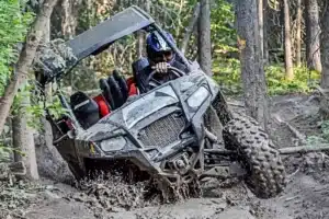 ATV ride through mud