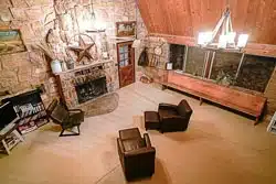 Thumbnail Rock House interior view of fireplace